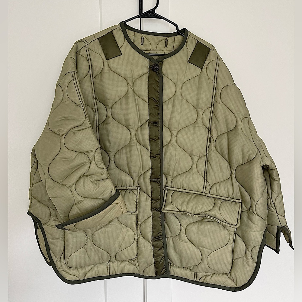 The Frankie Shop Quilted Teddy Jacket